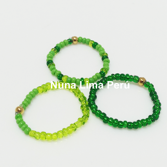 Anillos Nuna Lima, Set  Triple fresh