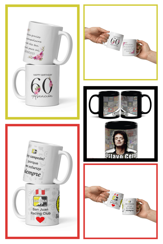 Taza sublimada. Personalizada